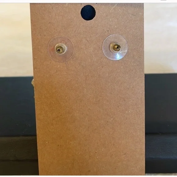 Vintage Double Flower Blue Enamel With Crystal Rhinestone Drop Earrings - Picture 7 of 8